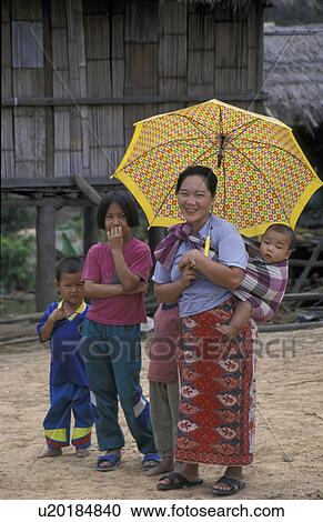 Stock Image - thailand, person, 9390, women, children, people. Fotosearch