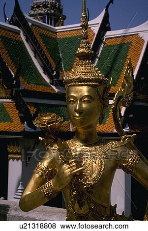 thailand, statue, bangkok, palace, grand, gold View Large Photo Image Stock Photo - thailand, statue, bangkok, palace, grand, gold. Fotosearch