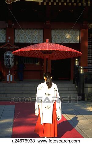 Stock Photo - traditional, woman, wearing, female, japanese, wedding. Fotosearch
