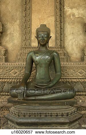 wat, person, statue, buddha, laos, people View Large Photo Image Stock Photo - wat, person, statue, buddha, laos, people. Fotosearch