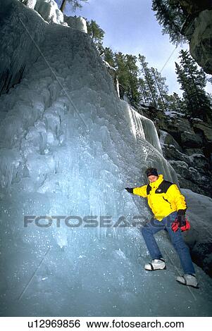 winter, icy, climbs, male, people View Large Photo Image Stock Photograph - winter, icy, climbs, male, people. Fotosearch