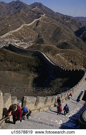 wonders, wall, asia, beijing, china, great View Large Photo Image Stock Photo - wonders, wall, asia, beijing, china, great. Fotosearch