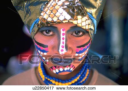 young, up, make, traditional, girl View Large Photo Image Stock Photo - young, up, make, traditional, girl. Fotosearch