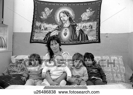 Stock Photo - 308, people, children, person, house, family. Fotosearch