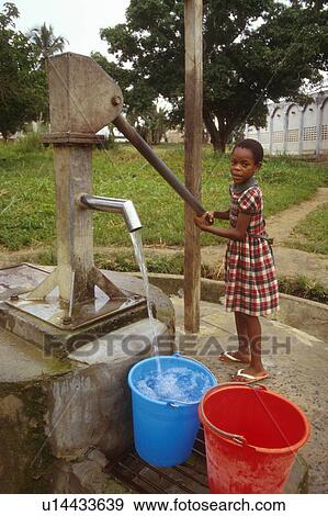 Stock Photo - 3111, people, person, girl, hand, water. Fotosearch