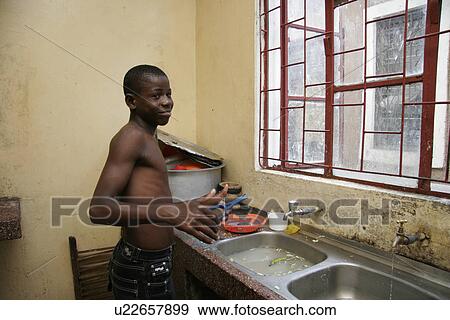 Stock Photo - abraham, person, grandsons, kenya, home, people. Fotosearch