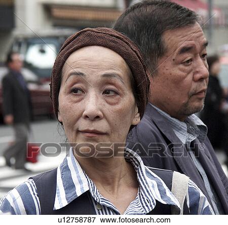 Stock Photo - asakusa, people, faces, japan, person, woman. Fotosearch