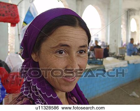 Stock Photograph - asia, people, central, female, person, woman. Fotosearch