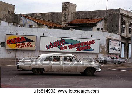 Stock Image - automobiles, person, old, cuba, 4294, people. Fotosearch