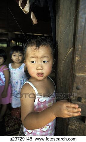 Stock Photo - ban, child, thailand, 9400, person, people. Fotosearch