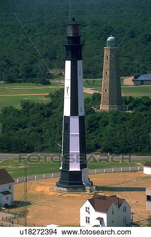 beach, lighthouses, new, old, virginia View Large Photo Image Picture - beach, lighthouses, new, old, virginia. Fotosearch