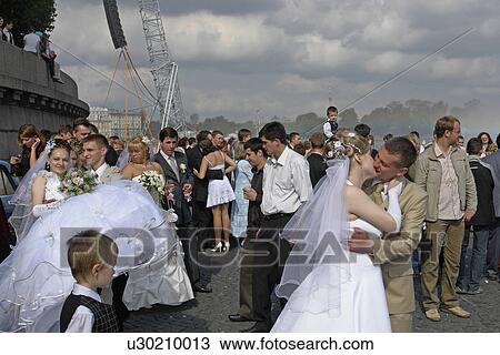 Stock Image - besdie, party, russia, person, people, wedding. Fotosearch