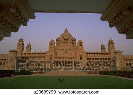 Stock Photo - bhawan, temple, unmaid, india, grounds, children. Fotosearch