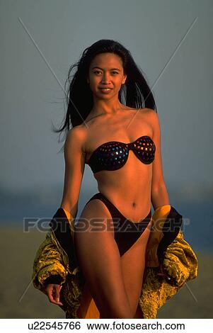 Stock Photograph - bikini, beach, girl, people, fashion, woman. Fotosearch