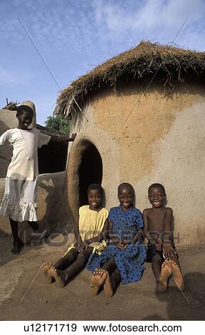 Stock Photo - bolgatanga, person, bongo, ghana, children, people. Fotosearch