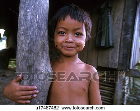 Stock Image - boy, person, cambodia, 5496, children, people. Fotosearch