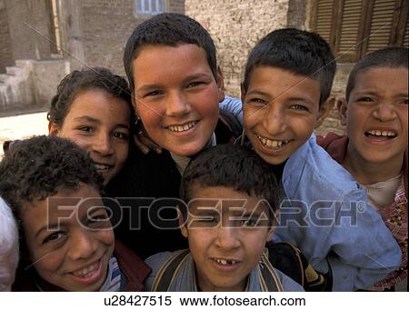 Stock Photography - boys, person, christian, egypt, 5716, people. Fotosearch