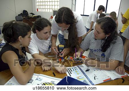 Stock Image - brazil, people, book, children, person, background. Fotosearch