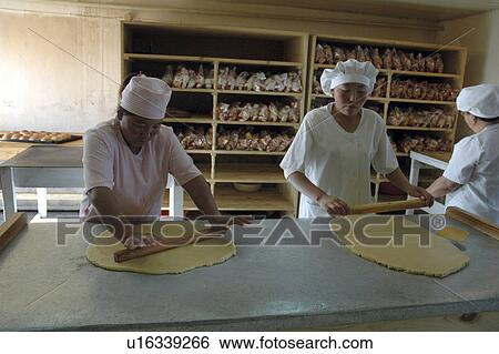 Stock Photograph - bread, person, making, mongolia, art, people. Fotosearch