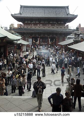 Stock Photo - buddhist, people, asakusa, japan, person, love. Fotosearch