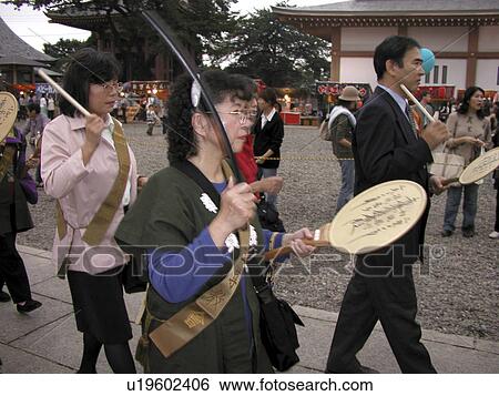 Stock Photograph - buddhist, people, japan, birthday, person, party. Fotosearch