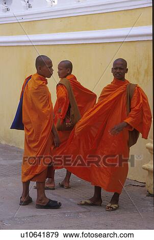 Stock Photo - buddhist, person, religion, cambodia, 5512, people. Fotosearch