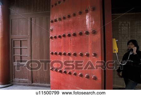 Stock Photo - building, person, historic, china, 7069, people. Fotosearch