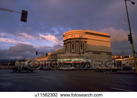 Stock Image - ca, grand, oakland, theater, lake, house. Fotosearch