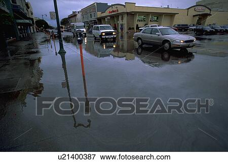 ca, winter, alameda, street, flooded, water View Large Photo Image Stock Photo - ca, winter, alameda, street, flooded, water. Fotosearch