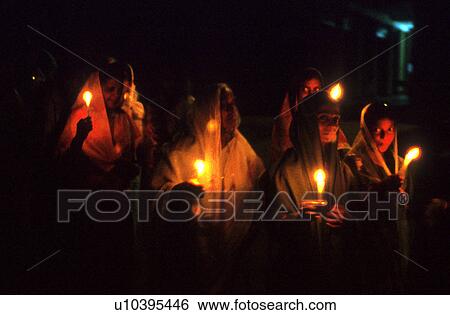 Stock Photograph - candle, people, 5373, person, easter, love. Fotosearch