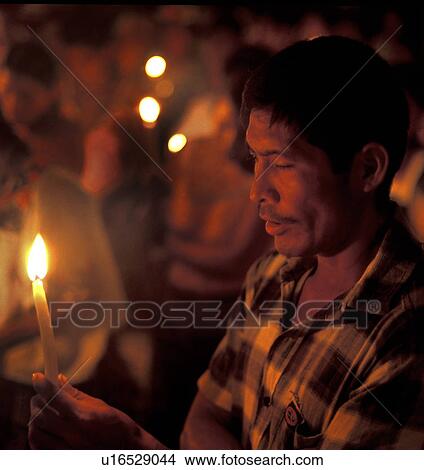 Picture - candles, person, candle, light, 7408, people. Fotosearch