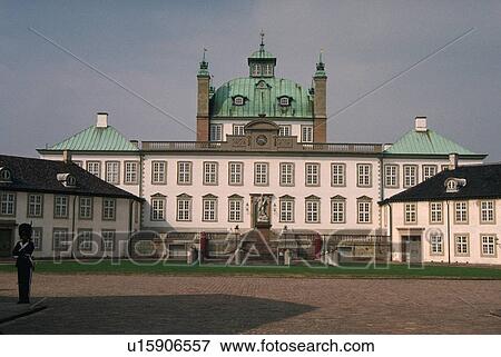 Stock Photo - castle, fredensborg, spring, queens, palace, architecture. Fotosearch