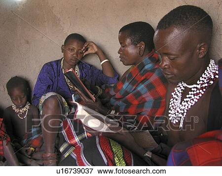 Stock Photo - catholic, person, tribals, watatulu, tanzania, people. Fotosearch