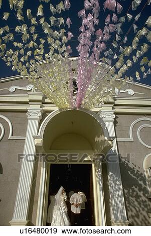 Stock Photo - chapel, wedding, love, flowers, party, family. Fotosearch