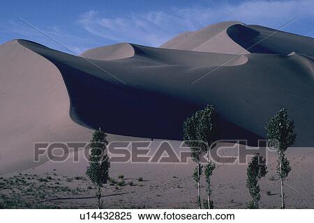 Stock Photography - china, dunes, dunhuang, mountain, singing, sand. Fotosearch