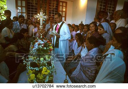 Picture - christian, person, religion, india, 5387, people. Fotosearch