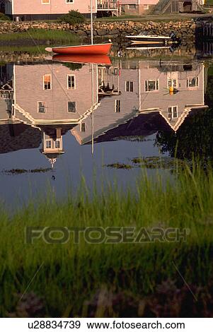 coast, water, homes, front, reflections, beach View Large Photo Image Stock Photo - coast, water, homes, front, reflections, beach. Fotosearch