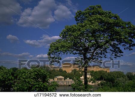 Stock Image - columns, museum, landmark, pa, art, philadelphia. Fotosearch