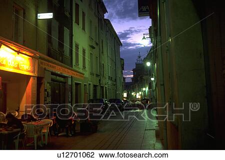 commercial, nyons, walking, tourists, dusk, people View Large Photo Image Stock Image - commercial, nyons, walking, tourists, dusk, people. Fotosearch