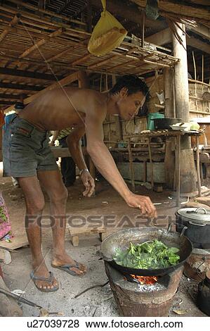 Stock Photo - cooking, person, won, ron, cambodia, people. Fotosearch