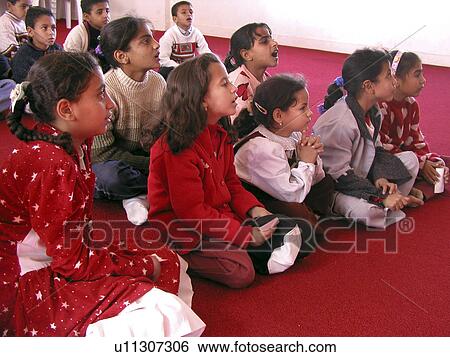 Stock Photograph - coptic, person, egypt, 8018, children, people. Fotosearch