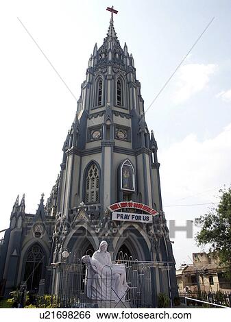 Stock Photograph - country, saint, bangalore, basilica, marys, india. Fotosearch
