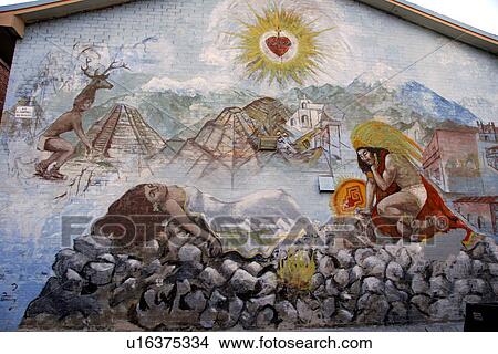 Picture - depicting, person, murals, usa, art, people. Fotosearch