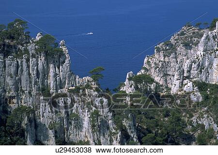 envau, cliffs, mediterranean, overlooking, trees, white View Large Photo Image Stock Photo - envau, cliffs, mediterranean, overlooking, trees, white. Fotosearch