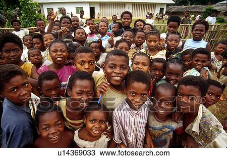 Stock Image - equatorial, person, 3117, children, school, people. Fotosearch