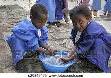 Stock Photo - ethiopia, child, kid, children, person, people. Fotosearch
