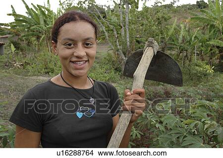 farmer, girl, brazil, kid, person, people View Large Photo Image Picture - farmer, girl, brazil, kid, person, people. Fotosearch