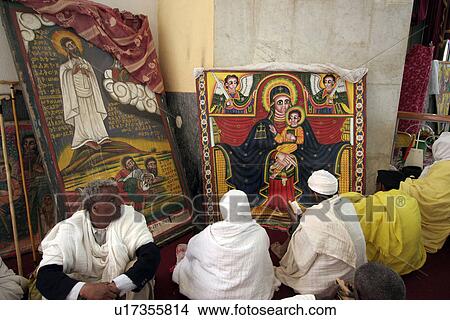Picture - feast, people, maryam, ethiopia, person, party. Fotosearch