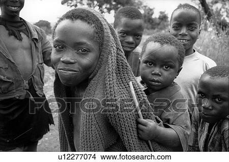 Picture - girl, white, black, person, people. Fotosearch
