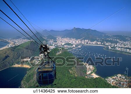 Stock Photography - guanabara, beauty, mountain, sugarloaf, view, beach. Fotosearch